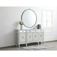 thumbnail image 4 of 72 inch mirrored credenza in antique white, 4 of 10