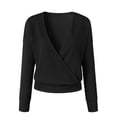 thumbnail image 4 of Pull-Over Ample à Manches Longues et Col en V pour Femmes, 4 of 5