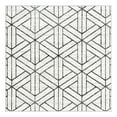 thumbnail image 3 of Unique Loom Matrix Trellis Collection Area Rug - Motif (5' 3" Square White/Gray), 3 of 7