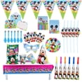thumbnail image 2 of New Disney Mickey Mouse Children Birthday Hat Party Cake Decoration Plates Napkin Fork Disposable Tableware Baby Shower Supplies Gao Jinjia LED, 2 of 2