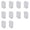 C, variant on 30 Pcs Luminary Bags, Fire-Retardant White Paper Luminary Candle Bags with Heart Pattern for Christmas Weddings Birthday Valentine's Day Halloween Party Decoration