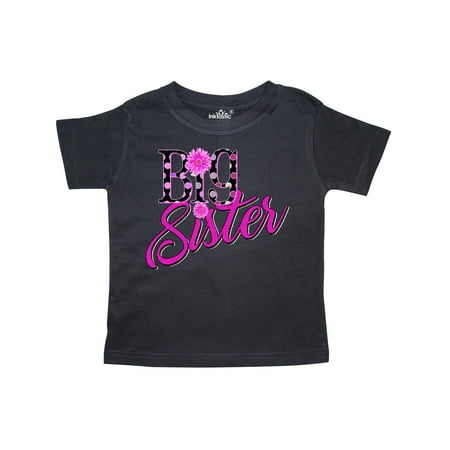 

Inktastic Big Sister with polka dots Gift Toddler Toddler Girl T-Shirt