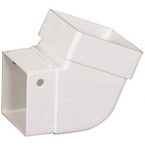 Amerimax Home Products 2 in. x 2 in. White Vinyl Universal Elbow