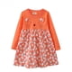 thumbnail image 2 of Vestidos de otoño para niñas, vestidos de princesa de manga larga con bordados de dibujos animados para niñas, vestidos de algodón tejidos para niños, 2 of 6