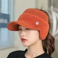 thumbnail image 5 of Autumn Winter Casual Outdoor Windproof Empty Top With Earflaps Baseball Cap Ear Protection Hat Warm Hat Knitted Fleece Hat PINK, 5 of 8