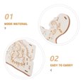 thumbnail image 3 of SHOWERORO 3Pcs Human Body Puzzle Educational Tool Wooden Beige Montessori Design For Kids, 3 of 6