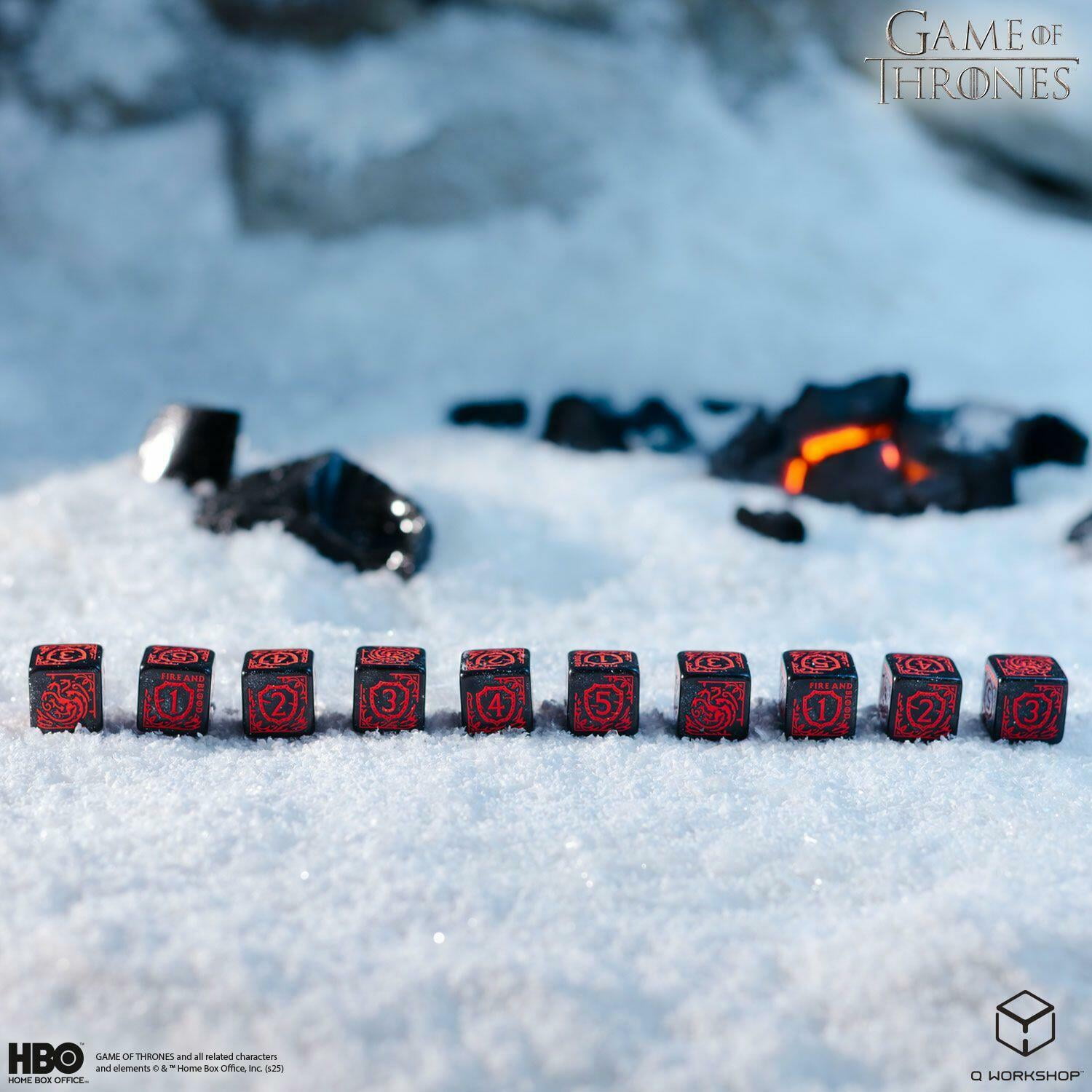 Game of Thrones D6 Dice Set: Targaryen