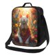 thumbnail image 1 of Disketp Sunshine Flower Meditating Cat Bolsa Térmica Estampada para Almuerzo, Lonchera para Hombres y Mujeres Adultos, 1 of 7