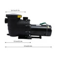 thumbnail image 2 of 1500W 2HP Swimming Pool Pump Self Priming w/Strainer Basket In/Above Ground 115/230V for Swimming Pools, 2 of 18