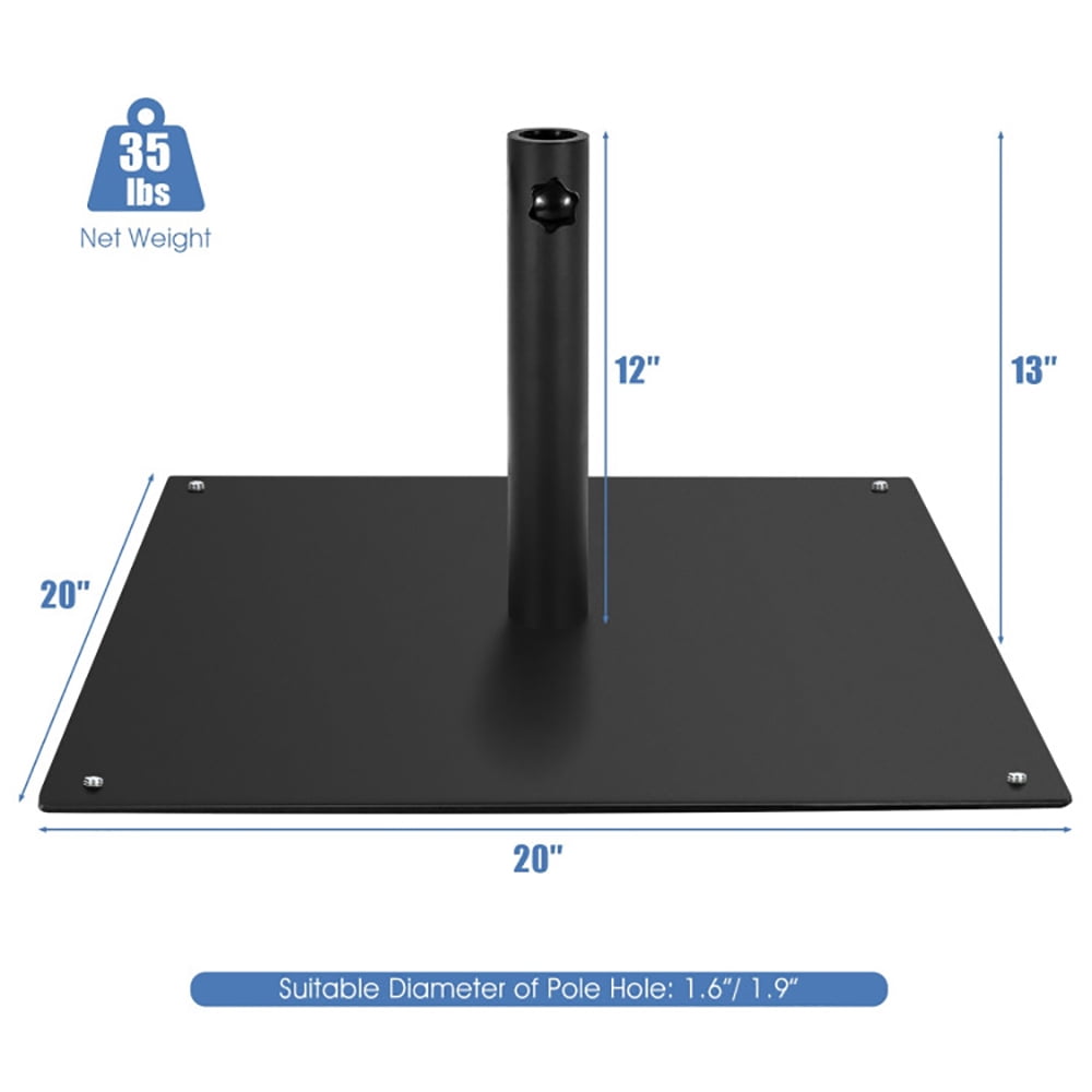 Aimee Lii 20 Inches Patio Umbrella Base with 4 Adjustable Footpads, Patio Umbrella Stand Aimee Lii 20 Inches Patio Umbrella Base with 4 Adjustable Footpads, Patio Umbrella Stand