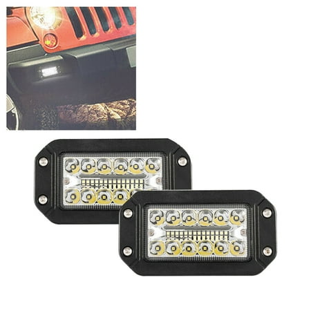 

PCFVRKA 2Pcs 12V 6 Inch Mount Work Light 26 LED Super Bright Spotlight Car Headlights
