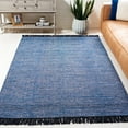 thumbnail image 2 of SAFAVIEH Montauk Kelsey Distressed Cotton Area Rug, Blue/Black, 6' x 9', 2 of 8