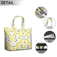 thumbnail image 3 of Lightweight Weekender Bag with Bright Lemon Floral Prints Large Capacity Travel Tote Bag Featuring Modern Yellow Fruit Retro Summer Design, 3 of 5