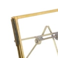 thumbnail image 3 of Saltoro Sherpi 4 Inches Rectangular Metal Easel Frame with Latch, Brass, 3 of 5