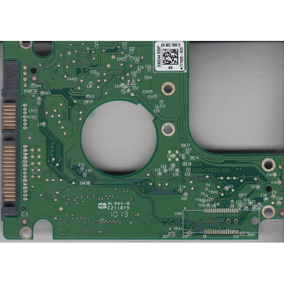 WD7500BPVT-22HXZT3, 771820-B00 AB, WD SATA 2.5 PCB