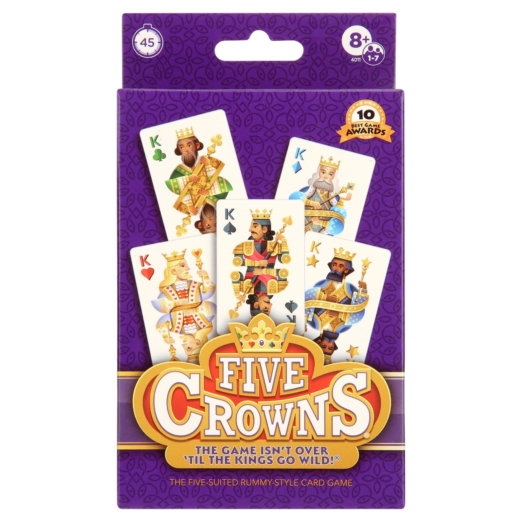 Five Crowns – Family Card Game, 1-7 Players, by Play Monster, Classic Card Games for Kids Ages 8+