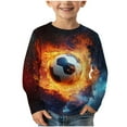 thumbnail image 2 of Familythread Boys Girls Shirts Graphic T-Shirt Cute Clothes Kids Novelty Youth Long Sleeve Tees For 3-14Y, 2 of 6