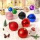 thumbnail image 2 of Bolas navideñas grandes de 15 cm para decorar el árbol de Navidad 2023, con purpurina verde y roja, para bodas, fiestas, Año Nuevo, hogar, oficina, decoración de techo, 2 of 5