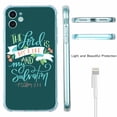 thumbnail image 5 of Psalm 27:1 ,Bible Verse Case for iPhone 12 ,Aesthetic Art Design Pattern TPU Shock Proof Cover Case, 5 of 5