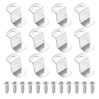 Uxcell 120-Pack Picture Frame Backing Clips – 0.98" Melon-Seed Shaped Turn Buttons With Screws, For Fixing Photos, Posters & Artwork