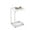 White, variant on LOGYAT C Shaped Side Table, Small Sofa Table, End Table for Couch, with Adjustable Feet, Metal Frame, for Living Room, Bedroom, Walnut