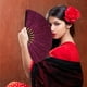 thumbnail image 4 of Abanico plegable de purpurina de 33 cm con bolsa - Succión magnética estilo Kung Fu - Multiusos para danza, Hanfu, estudiantes - Diseño antiguo para niños y adultos, 4 of 5