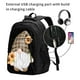 thumbnail image 2 of Balery Sunflower Gnomes 4 Mochila con carga USB para hombre y mujer - Mochila impermeable y antirrobo para laptop con puerto USB para viajes, trabajo, 2 of 7