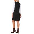 thumbnail image 3 of INSPIRE CHIC Women's Corduroy Overall Dress 2026 V Neck Sleeveless A Line Casual Pinafore Dresses with Pockets S Black, 3 of 6