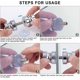 thumbnail image 3 of 2 Pieces Shower Door Knob,Round Shower Door Knob Stainless Steel Shower Knobs Shower Door Knob Door Handles for Bathroom Glass Door Sliding Door, 3 of 5