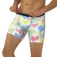 thumbnail image 2 of Sigee Hand Drawn Colored Hearts for Men's Boxer Briefs,Moisture Wicking and Breathable Large, 2 of 9