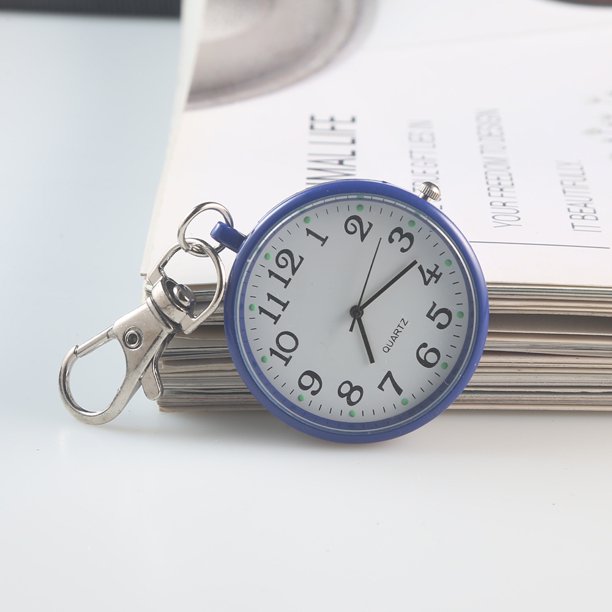 Reloj de bolsillo de cuarzo para estudiantes y enfermeras, reloj colgante para ancianos, reloj de pecho de inspección, reloj colgante digital de esfera grande