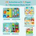 thumbnail image 2 of Juguetes Montessori Busy Board WOODENFUN para niños de 3 a 5 años, 2 of 8