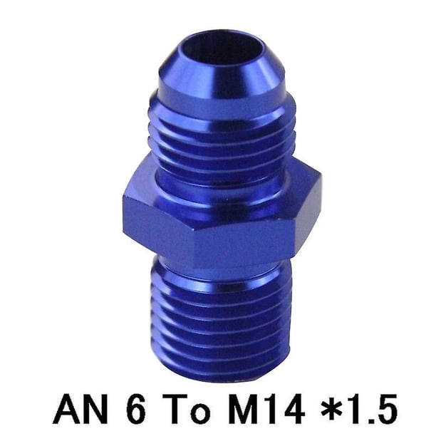 Male AN6 to 1/2 NPT 1/4 NPT 3/8NPT M10*1.5 M20*1.5 Straight Adapter Flare Fitting auto hose fitting Male Oil Cooler Fitting~2580