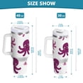 thumbnail image 3 of Ryvnso 30 oz Tumbler with Handle and Straw Cute Octopus Cartoon Insulated Stainless Steel Travel Mug with Lid, 3 of 9