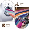 thumbnail image 6 of Rectangle Rug 2x3ft Area Rug,Abstract Gradient Colorful Wave Texture Area Rugs for Living Room Bedroom,Striped Background Floor Mat Non-Slip Non-Shedding Carpet Indoor Accent Rugs, 6 of 9