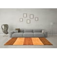 thumbnail image 3 of Ahgly Company Indoor Square Abstract Orange Modern Area Rugs, 6' Square, 3 of 4