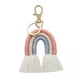 thumbnail image 1 of 2 llaveros de arcoíris con borlas y macramé, llavero para bolso, dije rosa 4 piezas, 1 of 8
