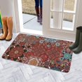 thumbnail image 5 of Bohemian Brown Geometry (5) Door Mat 30 X 17 Inch Welcome Doormat Indoor Outdoor Entrance Floor Mat Non Slip Spring Summer Decor Rubber Mats, 5 of 6