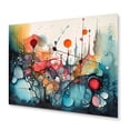 thumbnail image 2 of Designart "Ethereal Terrains Green and Orange III" Abstract Landscape Metal Wall Art, 2 of 4