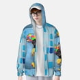 thumbnail image 2 of Gukieu Prague Ratter Dog in Bathtub Print Sun Protection Hoodies for Men and Women, Zippered Long-sleeved Quick-drying UV Protection Shirts, Suitable for Sports, Swimming, Fishing-X-Large, 2 of 7