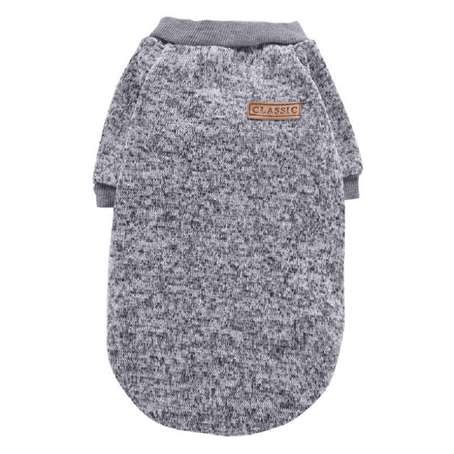 Kmbangi Chat Chien Hiver Col Rond Manches Longues 2-Jambes Pull Chaud pour Animaux de Compagnie
