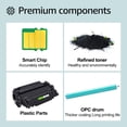 thumbnail image 4 of GREENCYCLE 3 Pack Compatible for HP 55X CE255X 55A CE255A Black Toner Cartridge Replacement with HP Laserjet P3015 P3015dn P3015x Pro 500 MFP M521dn M521dw M521 M525 Printer, 4 of 6
