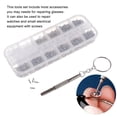 thumbnail image 5 of KAKOWELY Vis pour Lunettes 1100 Pcs/boîte Vis pour Lunettes Outil de Réparation de Lunettes Kit de Réparation de Lunettes pour Lunettes 5.12"X1.97"X0.59 Pouces, 5 of 5
