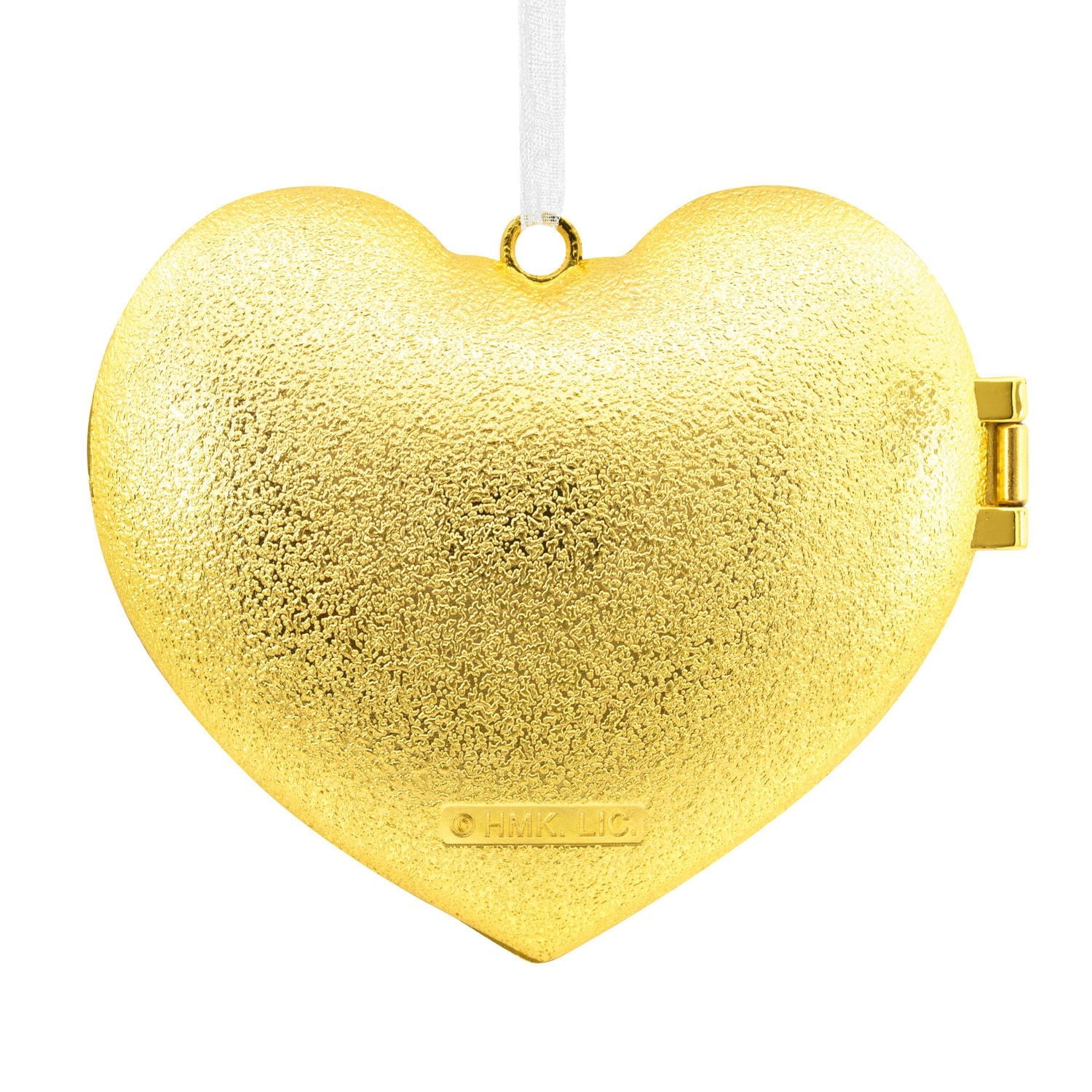 Décoration Hallmark de Noël (Médaillon en forme de cœur « Our 1st Christmas 2024 », décoration métallique haut de gamme)