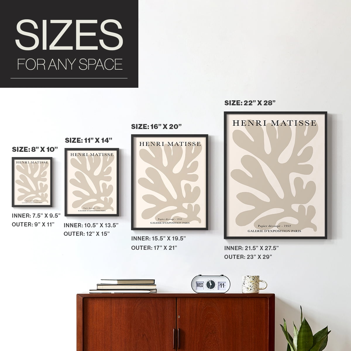 Matisse CCVIII in Solid Wood 22 x 28 Framed Print