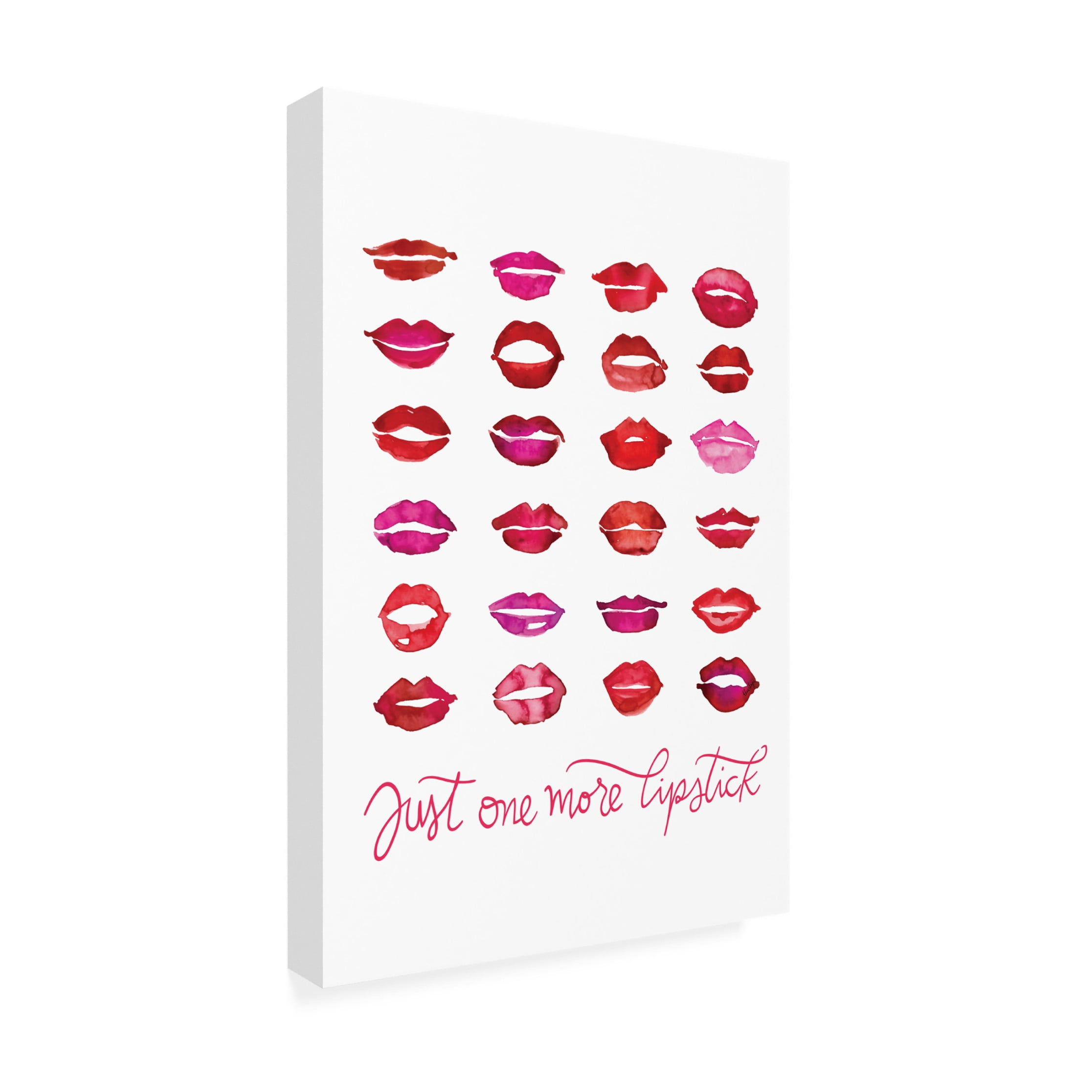 Trademark Fine Art Rosana Laiz Blursbyai Just one more lipstick Canvas Wall Art