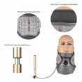 thumbnail image 3 of Yeacher Cervical Neck Traction Device Adjustable Inflatable Neck Stretcher Collar for Improved Spine Alignment Neck Pain and Support for Home Office Grey, 3 of 7