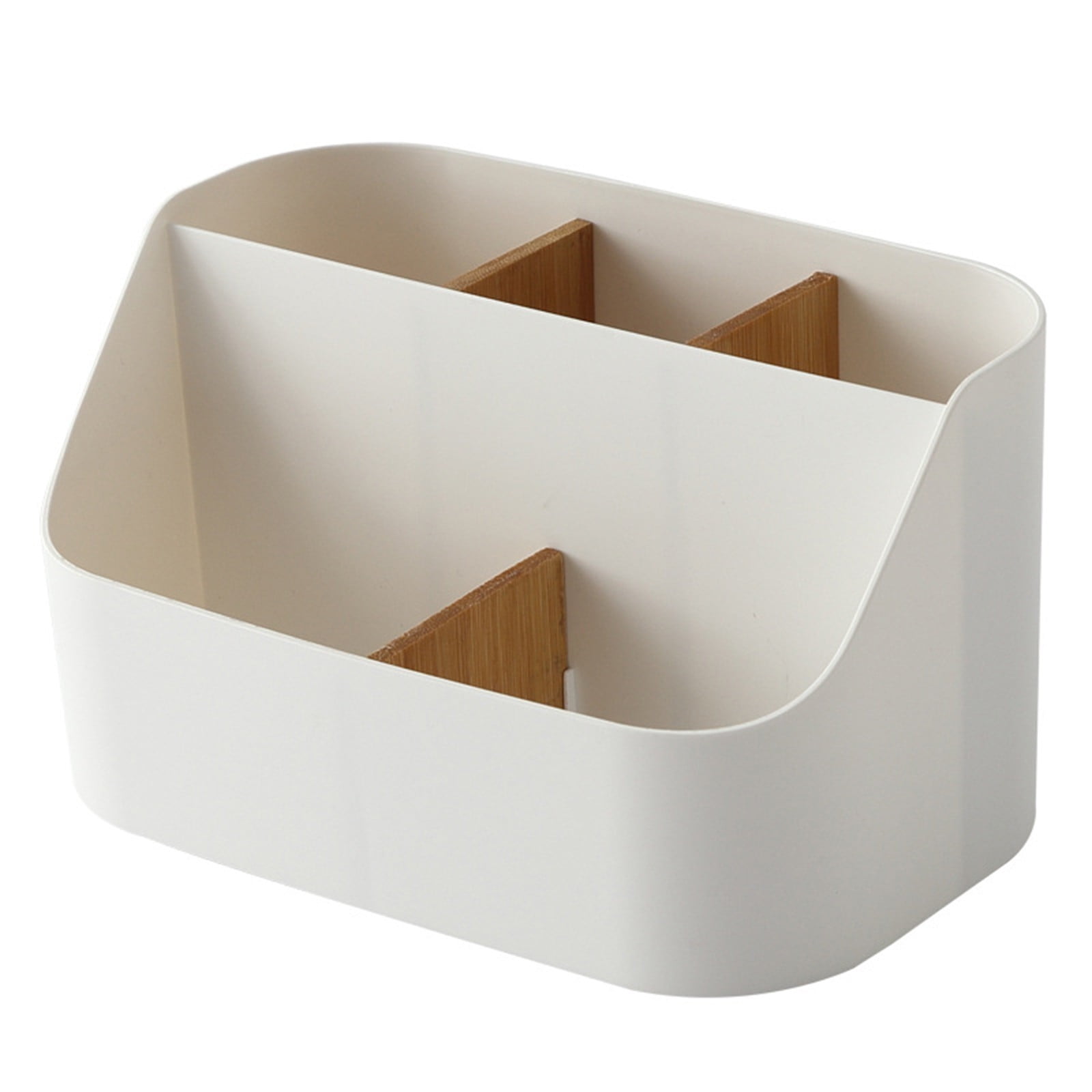 Desk Organizer and Stationery Storage Box Multi-Compartment Pen Holder Supply Caddy Removable Dividers for Easy Cleaning Home Office and Student Desk Accessory