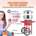 thumbnail image 3 of KFFKFF Commercial Cotton Candy Machine with Cart Sugar Floss Maker 1000W Red, 3 of 7
