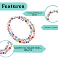 thumbnail image 5 of Beaded Necklaces for Women - Colorful Necklaces for Women Chunky Western Shell - Beads  Beachy Summer Costume Jewelry -Anniversary Engagement 46 Inches Christmas Gifts, 5 of 6